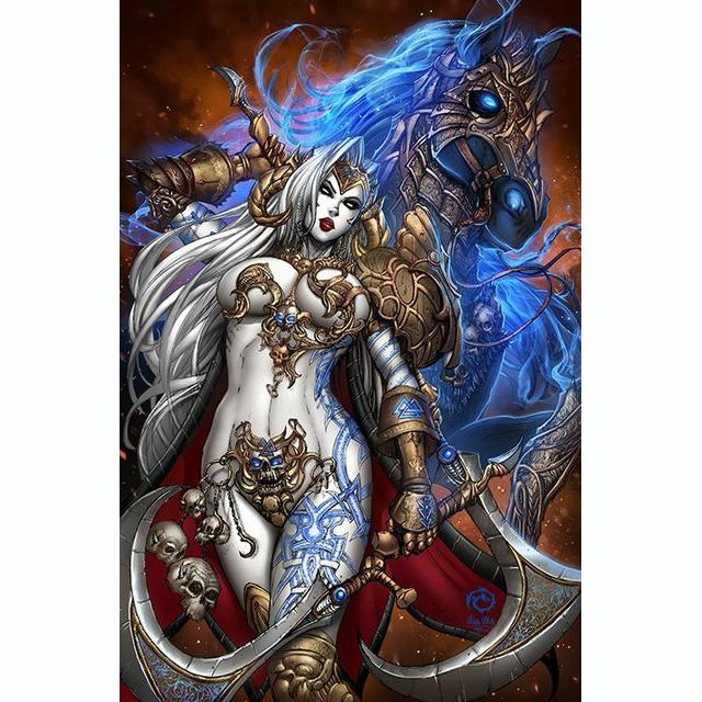 5D DIY Diamond Painting Dark Warrior Diamond Embroidery Full Set Cross Stitch Kits Home Decor Gifts