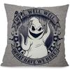 Nightmare Before Christmas Decorative Cushion Cover For Ghost Head Design Waist