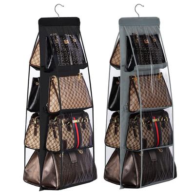 Per l'armadio dell'armadio, borsa portaoggetti trasparente, borsa da appendere all'organizzatore, parete per porta, borsa per scarpe trasparente con custodia appendiabiti