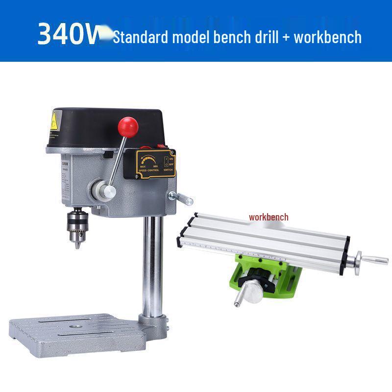 High-Precision Miniature Bench Drill: Industrial-Grade Small Drill Press for Woodworking and Household Use