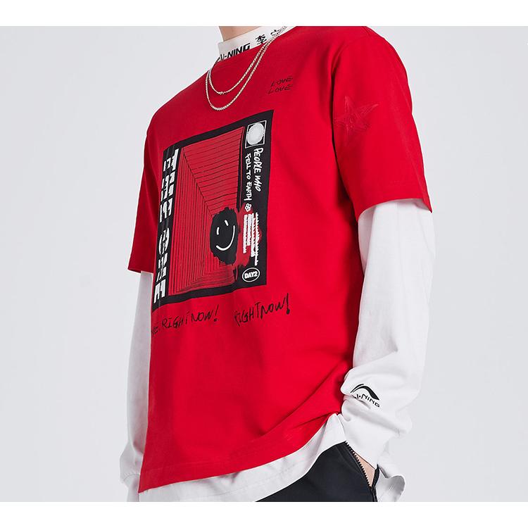 Li Ning Sports Fashion Collection T Shirt Unisex AHSQ374-4
