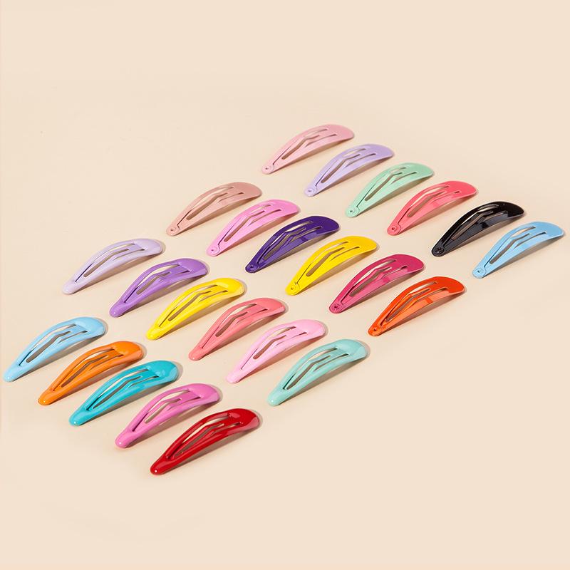 Colorful Teardrop Hair Clip: Macaron Drip Design, Baked Paint, Candy Colors, Fresh & Sweet Side Hair Accessory