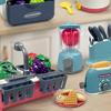 Plastic Playing House Kitchen Toy Microwave Simulation Rice Cooker Funny Baking Playset  Gift