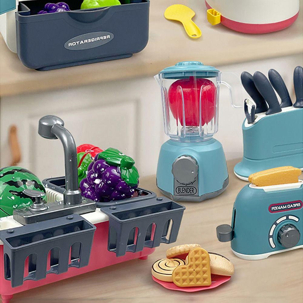 Plastic Playing House Kitchen Toy Microwave Simulation Rice Cooker Funny Baking Playset Gift