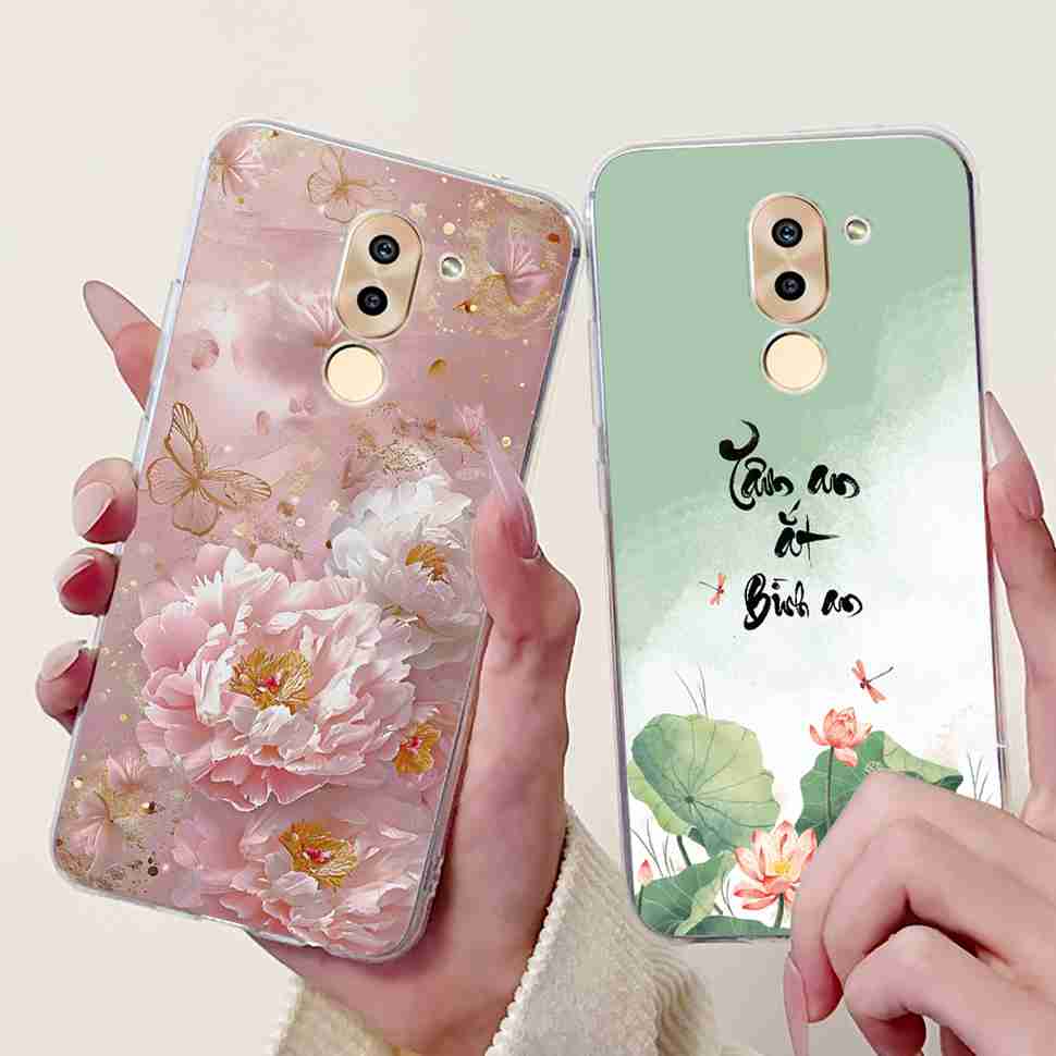 For Huawei Honor 6X BLN-AL10 Case Cute Cartoon Painting Soft Silicone TPU Cover For Honor 6X 6x BLN-L21 5.5" Popular Cats Shell