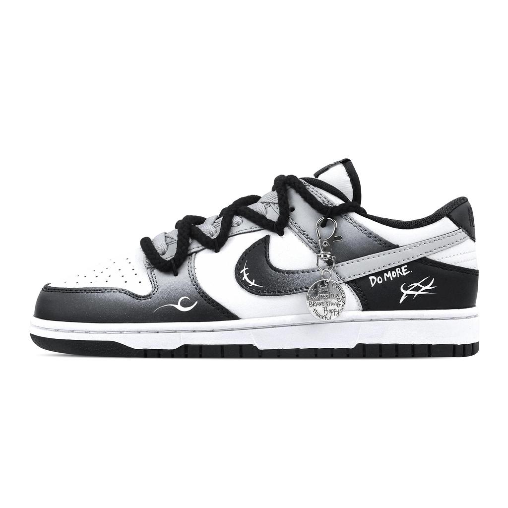 Nike Dunk Simple Book 1 Heart Box Abrasion Resistant Low top Skateboard Shoes Unisex Black Gray HF5441-100(Team773-1-)
