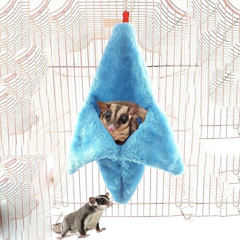 1Pc Bird Hamster Rodent or Sugar Glider Thick Cage Banana Pouch Nest Bedding