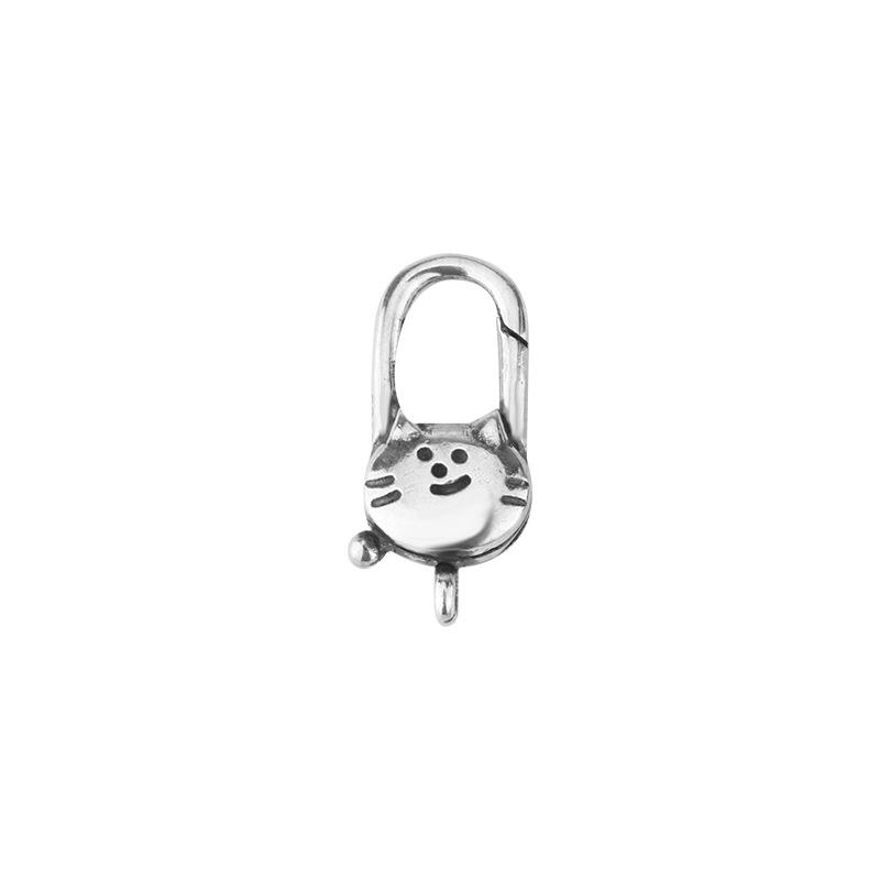 Tingxiang S925 Sterling Silver Retro Animal Clasp for Pearl Necklace & Bracelet DIY Jewelry.