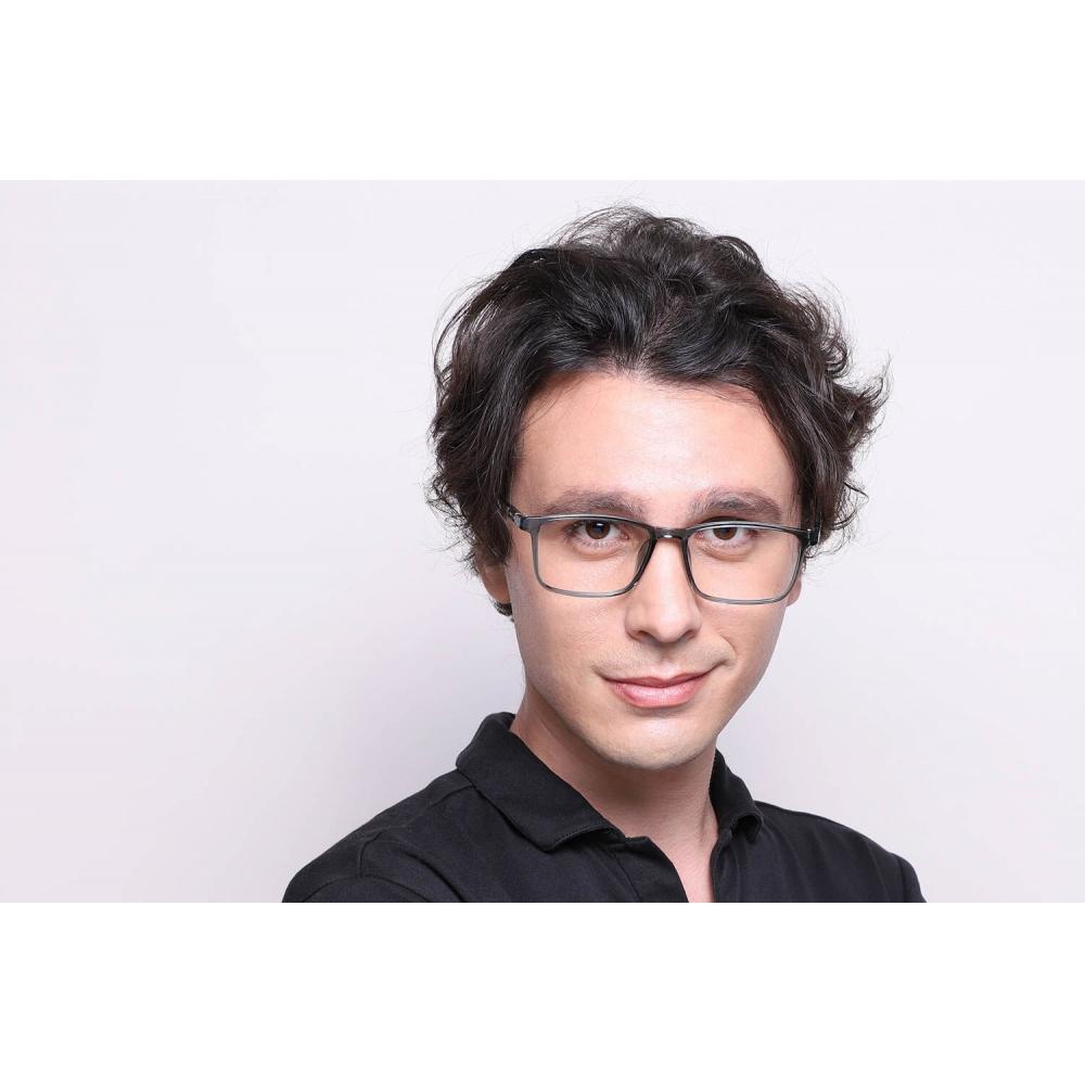 Full Rim Square Transparent Grey Smartbuy Collection Brisbane 227205 C4 Fashion Unisex Eyeglasses