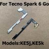 For Tecno Spark 6 Go Power On Off Switch Button Volume Key Button Flex Cable KE5j KE5k