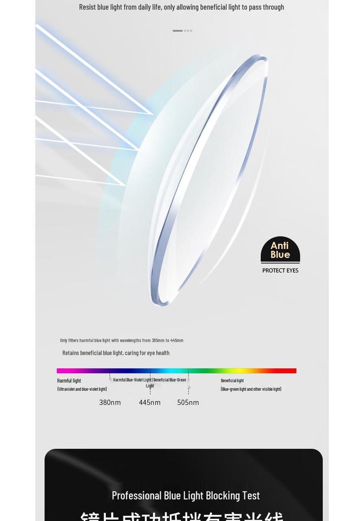 Men's Stylish Business Half-Frame TR Eyebrow Glasses with Anti-Blue Light Filter