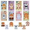 8 Cartoon Animals Make A Face Face Change Sticker DIY Hand Account Small Card Mobile Phone Case Decoration