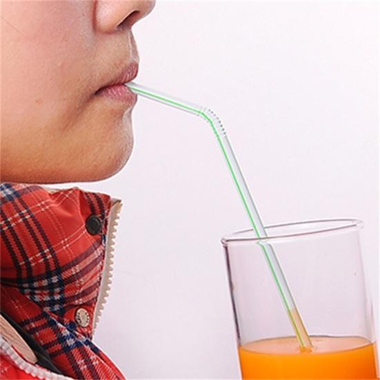100PCS Disposable Straws, Colorful Bendable And Straight Straws, Food-Grade PP Safe Drinking Straws for Milk Tea Juice Drinks Party Use