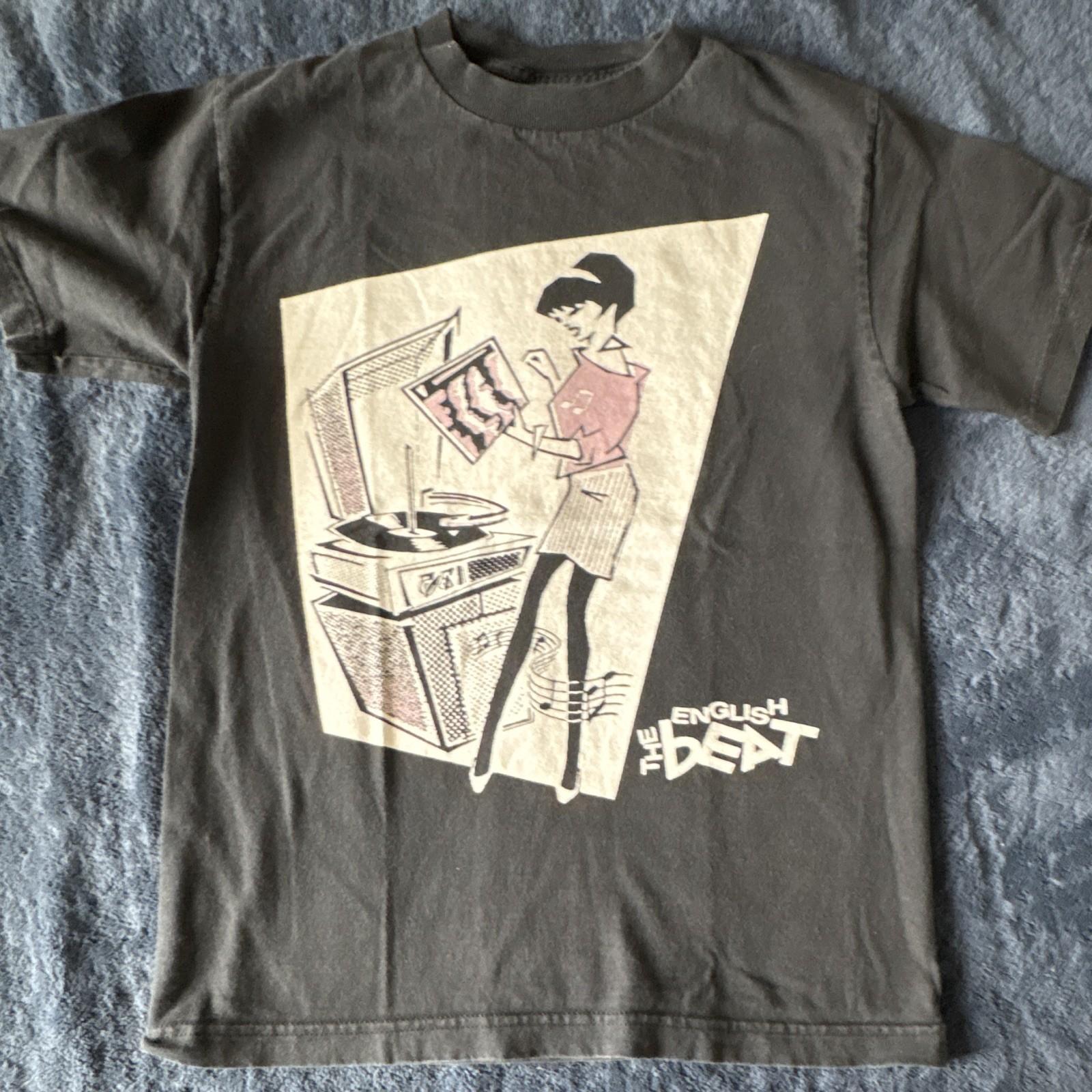 The English Beat Music Graphic Logo Print Gray Crew Neck Short Sleeve T-Shirt Unisex T-Shirt XXL