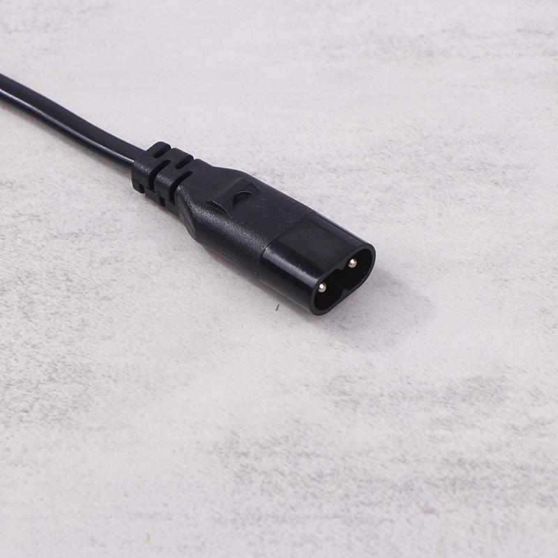 IEC 320 C8 2-poliger Stecker auf 2 x C7-Buchse, Y-Split-Stromkabel, ca. 28 cm, IEC 320 C7 auf C8, Verlängerungskabel, C8-Stecker auf C7-Buchse
