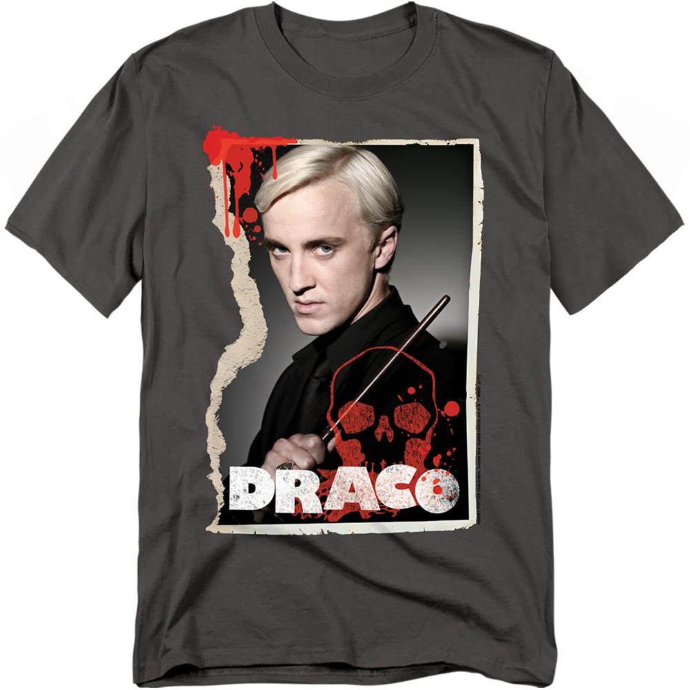 Harry Potter - Draco Frame - Adult Unisex Short Sleeve T-Shirt - Gray 4XL