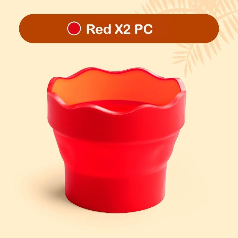 

Faber-Castell Clic & Go Художественный стакан для воды - Темно-зеленый Мойка для кистей Складное ведро для мытья Выдвижное ведро для кистей