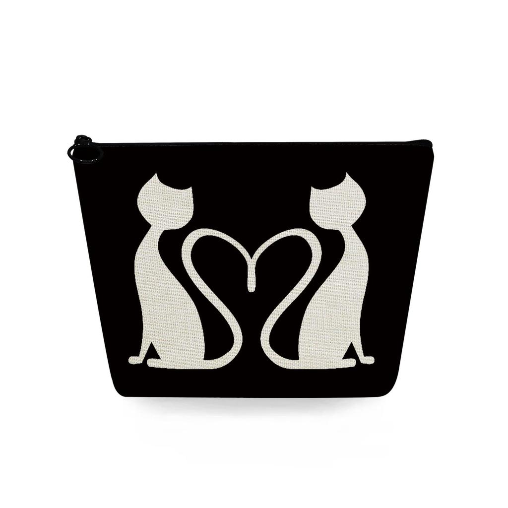 Women Cat Print Cosmetic Bag Toiletries Organize Travel Storage Case 6744