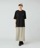 Snow Peak Soft Cotton Relaxed Logo Short Black T-Shirt TS-25AU006, Sleeve, Men's/Women's, XL,