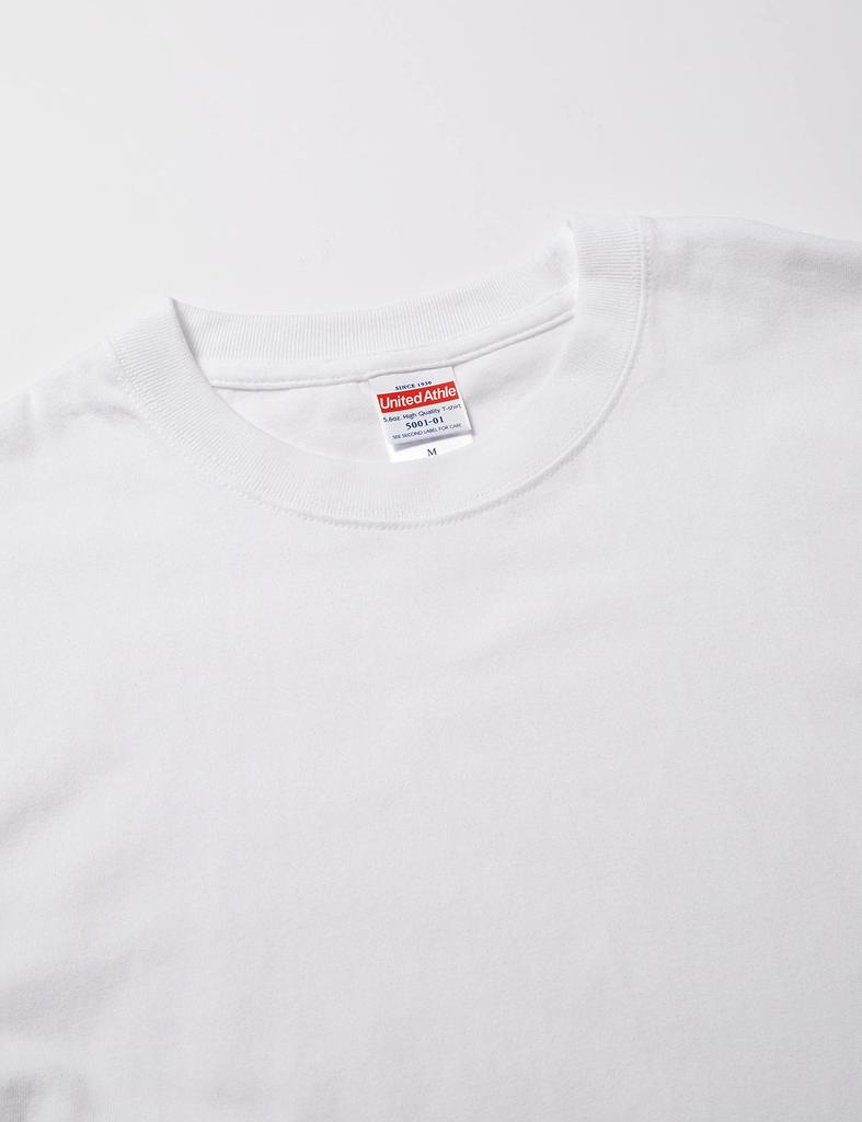 United Athle Oz 500101 Size L 5.6 High-Quality T-Shirt White,