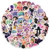 50 Stück Anime Kpop Dämonenjäger Aufkleber Dämonenjäger DIY Aufkleber Scrapbooking Handy Gepäck Skateboard Wasserdichte Aufkleber