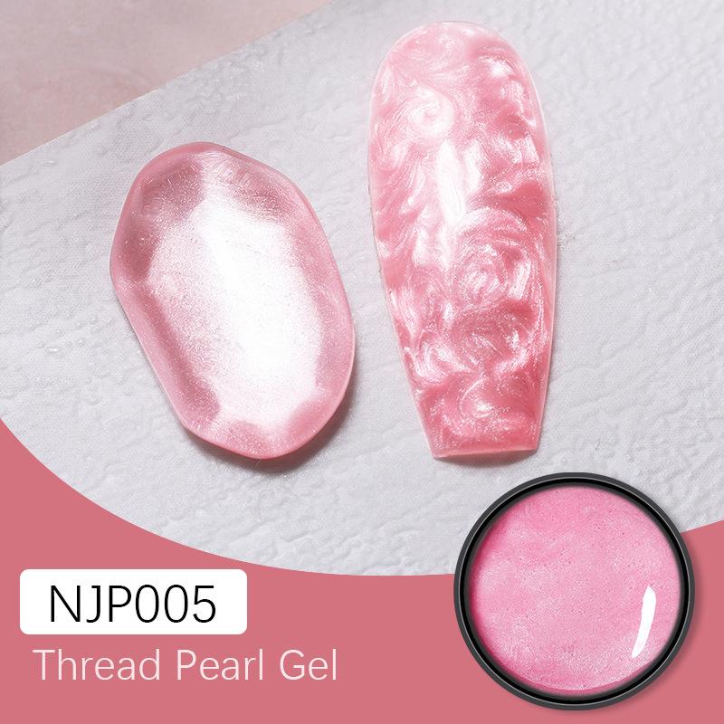 

Перламутровый клей для ногтей с нитями 7 мл Перламутровый мелковспышечный поляризованный фототерапевтический клей