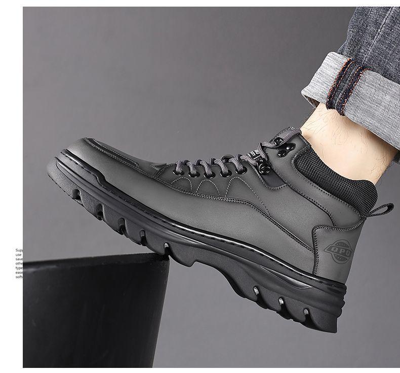 TUINANLE Winter Men Snow Boots Warm Plush Men's Ankle Boots Top Quality Non-slip Men's Hiking Shoes