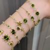 Elegante Franse Zirkonia Geometrische Bloem Drop Armband – Luxe en Modieus Handjuweel voor Vrouwen