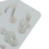 Molde de Silicona con Forma de Nota Musical Herramienta de Horneado de Resina para Cocina Molde de Hielo para Pastel y Chocolate DIY