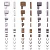 Zipper Repair Kit: Insert Pin, Zipper Head, U-Code, I-Code, Top Stop