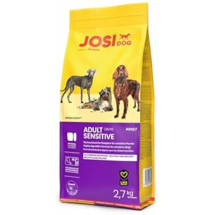 Nourriture sèche pour chiens - JosiDog - Adult Sensitive - 2,7 kg - Sans gluten - Haute qualité