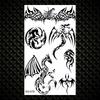 Realistic Quotation Dandelion Temporary Tattoos For Women Adult Fake Flowers Crown Moon Tattoo Sticker Waterproof Body Art Tatoo
