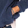 Men's Autumn Winter Fleece Warm Jacket Loose Hooded Casual Jackets