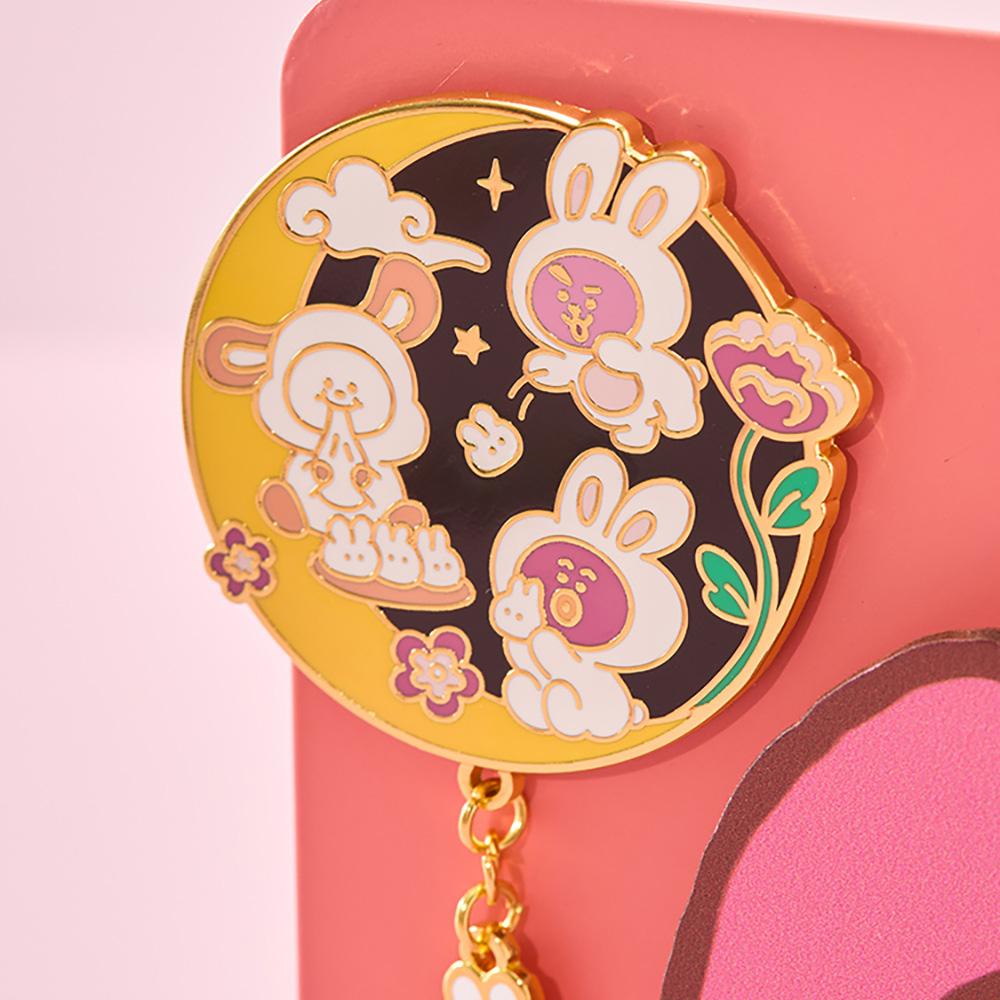 BT21 Cooky K-Bunny Metal Magnet Ver.2 Official Line Friends Collectible
