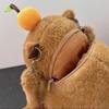 Plush Capybara Capybara Plush Backpack Big Capacity Capybara Plush Bag  Unisex