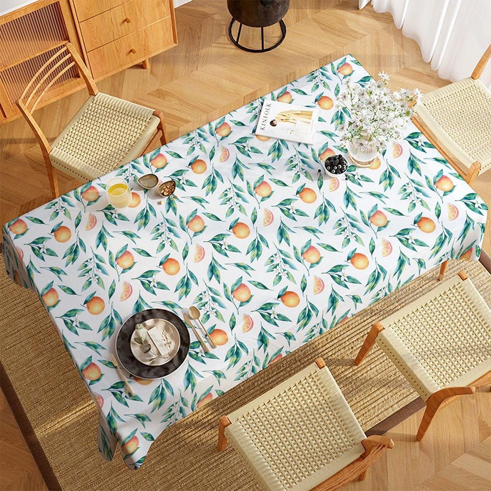 Kitchen Garden Tablecloth for Table, Waterproof, Stain-Resistant, Decorative, 180x130 Cm