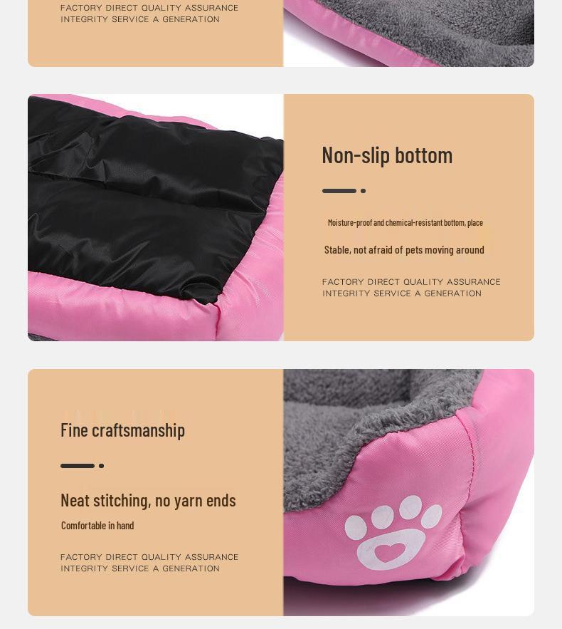 Four Seasons Multi-color Pet Mat: Scratch & Bite-resistant Cat/Dog Bed