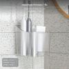 2Pack Wall Mounted Bathroom Organizer, NoDrill ABS Storage Box, Nordic Design White Regular 1pc