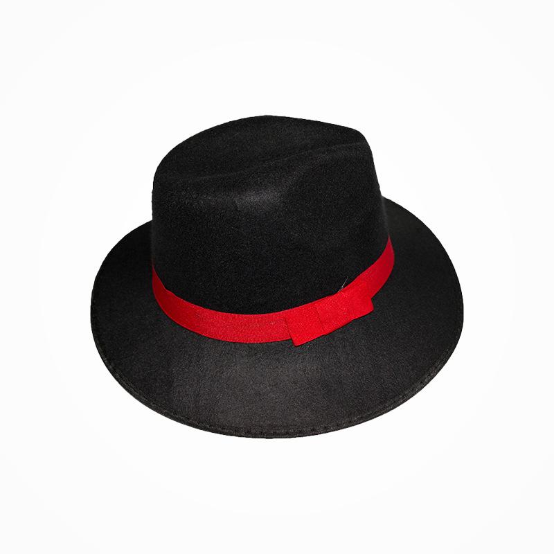 Men's Black Fedora and Robe Set: Long Gown and Magic Prop Hat