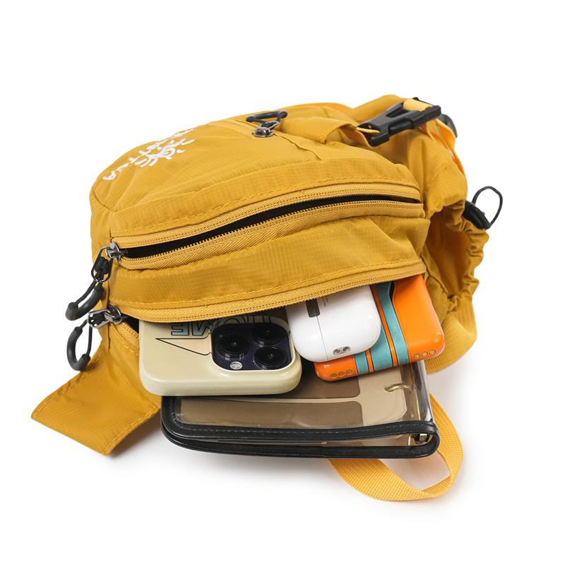 Borsa pettorale unisex per sport all'aperto, ciclismo, borsa a tracolla, borsa da vita per borraccia