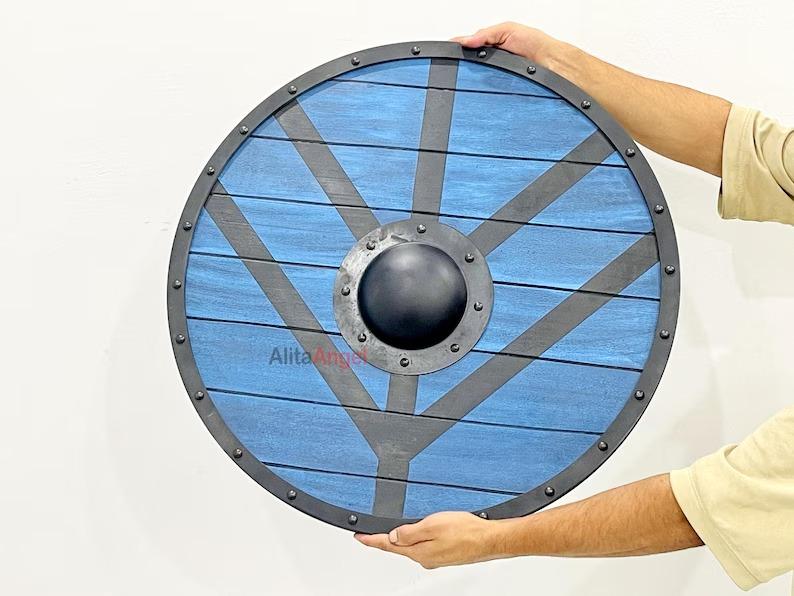 Lagertha Viking Shield: Wooden Cosplay Shield, Home Decor