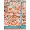 Pastel Strawberry Basket Watercolor Poster Cake Desserts Canvas Painting Trendy Wall Art Girly Kitchen Room Home Decor Mural