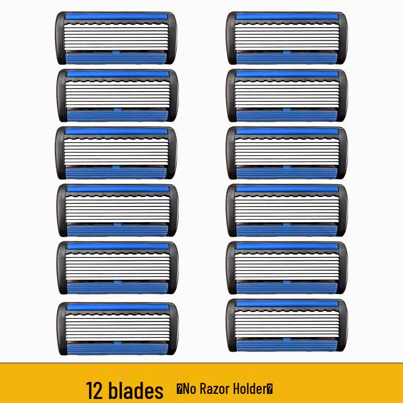 Men's Eight-Blade Old-Fashioned Shaving Razor with National Style Handle