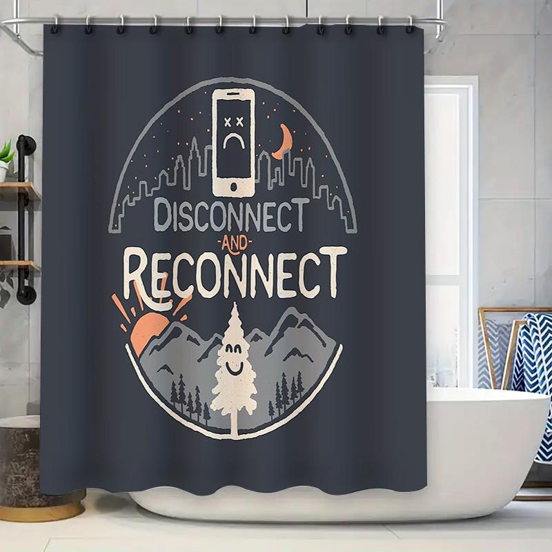 

Mountain Forest Waterfall Nature Shower Curtain Anime Landscape Backdrop Bathroom Decor Artistic Scenic Home Decor W60H190(CM)-1 Pcs