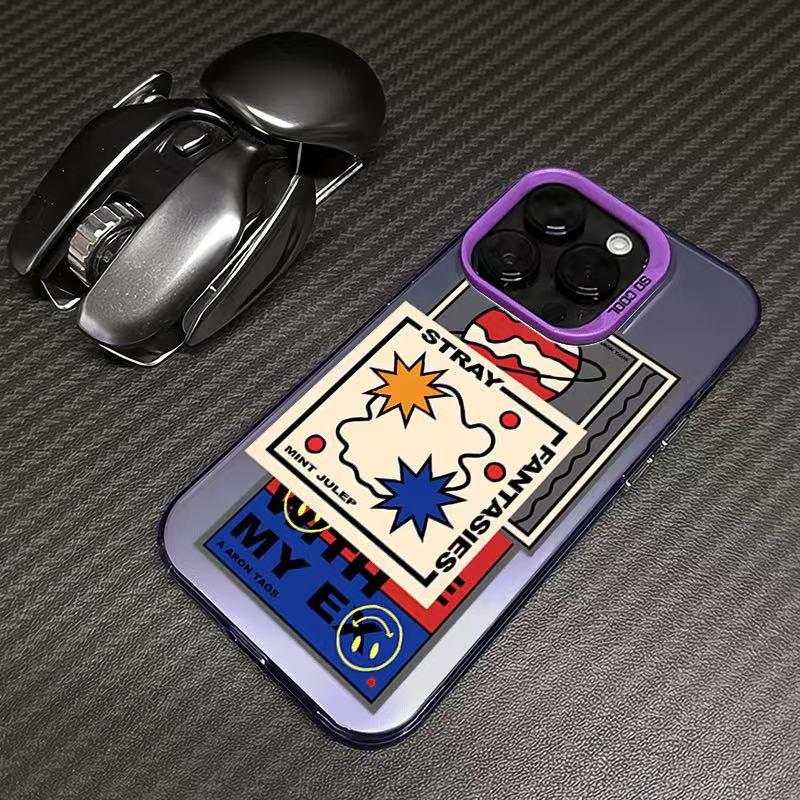 

Серебряный чехол для телефона с иллюстрацией из трех частей для iPhone 16 Pro Max/15 Pro Max/15, Apple 11 iPhone XR