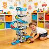 5-Level 3D Parking Garage Track Playset with 2 Cars, 360° Rotating, Drift Tracks, Helipad & Launcher | DIY Assembly Educational Toy