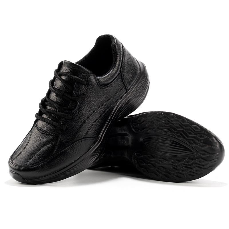 Men's Fashion Safety Shoes - Odorless Cowhide Casual Sports Shoes for Construction Sites