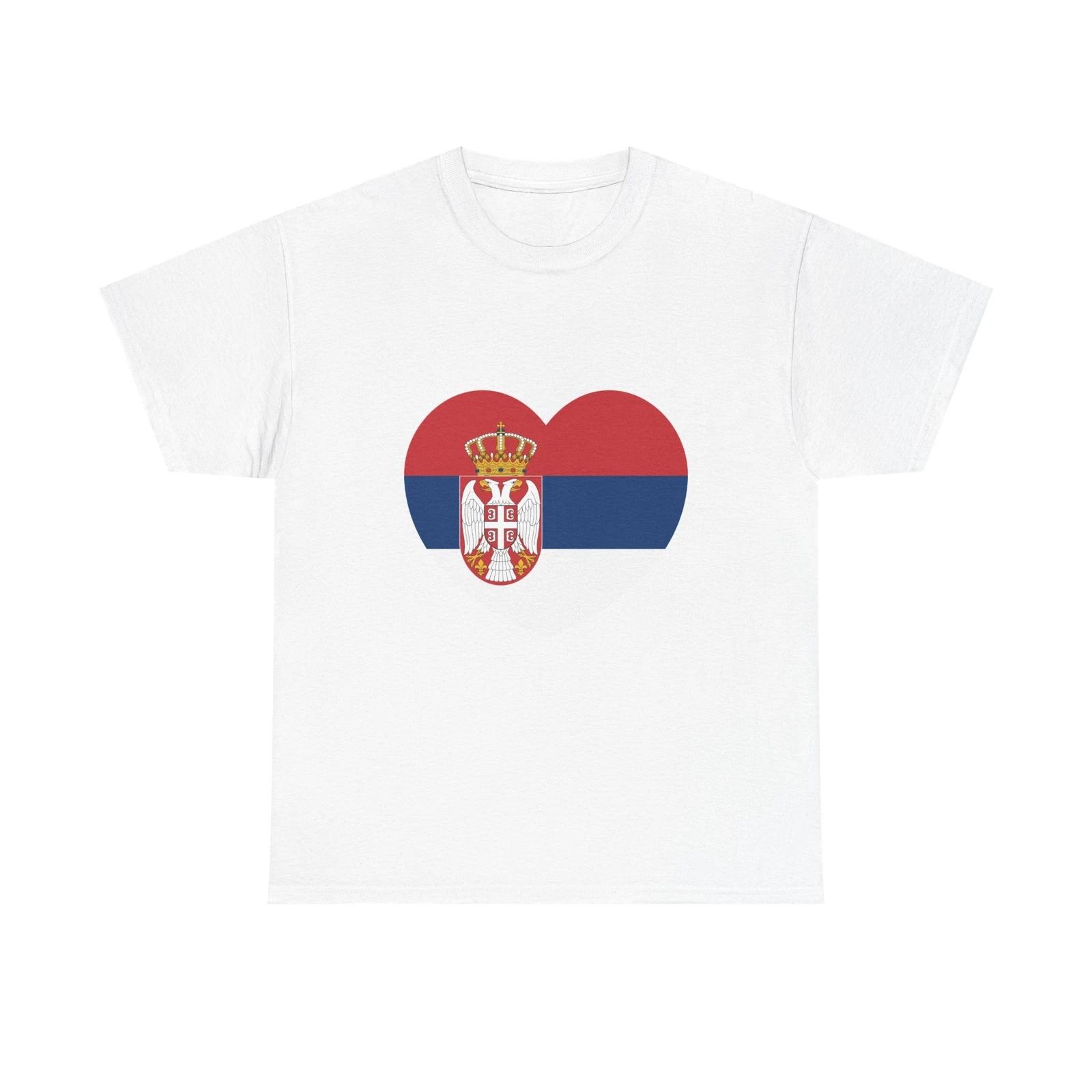 Heart Flag of Serbia - T shirt S