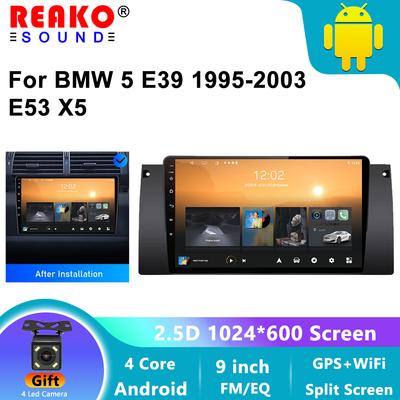 Auto Android Autoradio für BMW E39 9 Zoll HD GPS Navigation Autoradio Auto MP5 Player Wifi Mirrorlink Bluetooth FM Musik Video Auto