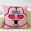 Cartoon OOpanchu Usagi Cushion Cover Natural Linen Organic Fabric DoubleSided Printing Room Sofa Decor Pillow Case